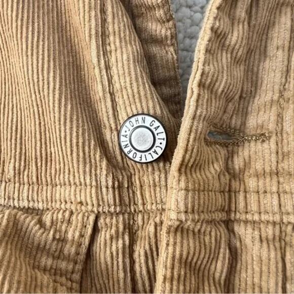 Brandy Melville John Galt Corduroy Sherpa Lined Trucker Jacket - Picture 10 of 11